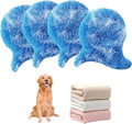 4 PCs Pet Hair Remover for Washing Machine, Reusable Pet Hair Remover for Laundry, Non Toxic Dog Hair Catcher for Washer, Bedding, Clothes (Blue)