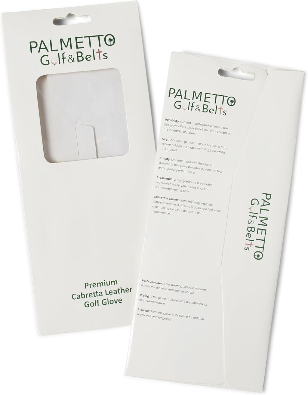 Palmetto Golf & Belts, Garnet Palmetto Tree, AAA Cabretta Leather Golf Glove