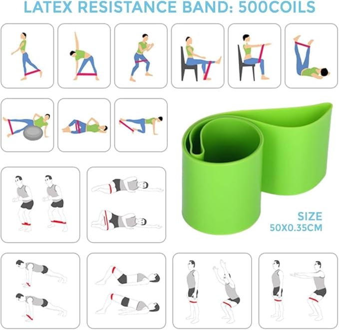 Pilates Set – Home Pilates Equipment for Women Kit with Magic Circle Pilates Ring and Ball Set, Resistance Bands & Massage Balls & Exercise Bands for Toning，Flexibility & Core Strength-FlexoryFit