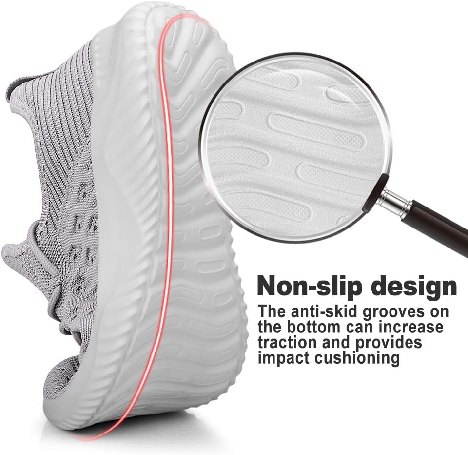 Feethit Mens Slip On Walking Shoes Lightweight Breathable Non Slip Running Shoes Comfortable Fashion Sneakers for Men