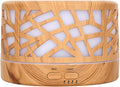 Wild Essentials 700ml Designer Large Room Essential Oil Diffuser, 5 in 1 Ultrasonic Aromatherapy Vaporizer Cool Mist Humidifier, Home, Office Bedroom, Timer Auto-Off, 7 Color LED, Light Wood Branches