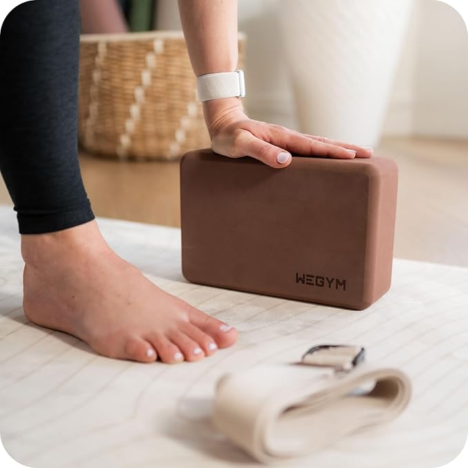 Yoga blocks with Anti-Slip, Comfortable Grip, Sturdy Sides for Secure Workouts at Home, for Yoga, and Pilate Training-FlexoryFit