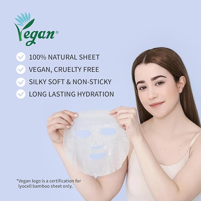 #OOTD Ceramide Brightening Sheet Mask For Face, Moisturizing, Anti Aging Ceramide, Peptide, Vitamin C, EVE Vegan 10EA-FlexoryFit