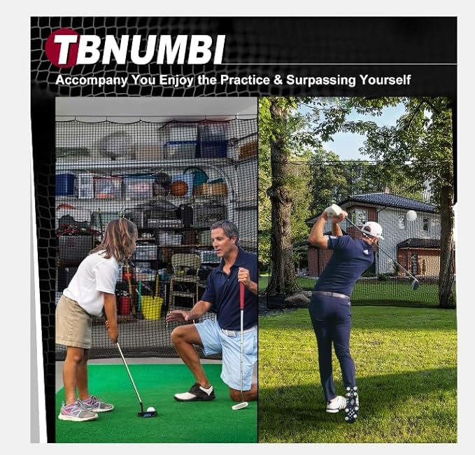 Sports Backstop Net - Hitting Net for Golf, Baseball, Hockey, Soccer - 10 x 10Ft/10 x 15Ft/10 x 20Ft/10 x 25Ft/15 x 15Ft/15 x 20Ft