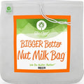Ellie's Best Pro Quality Nut Milk Bag - Big 12"X12" Commercial Grade - Reusable Almond Milk Bag & All Purpose Strainer – Fine Mesh Nylon Cheesecloth & Cold Brew Coffee Filter - Free Recipes & Videos
