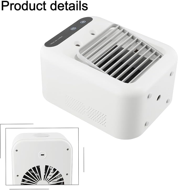 Portable Air Conditioners Personal USB Rechargeable Cooler Desktop Fan Humidifier For Car Office Travel Use
