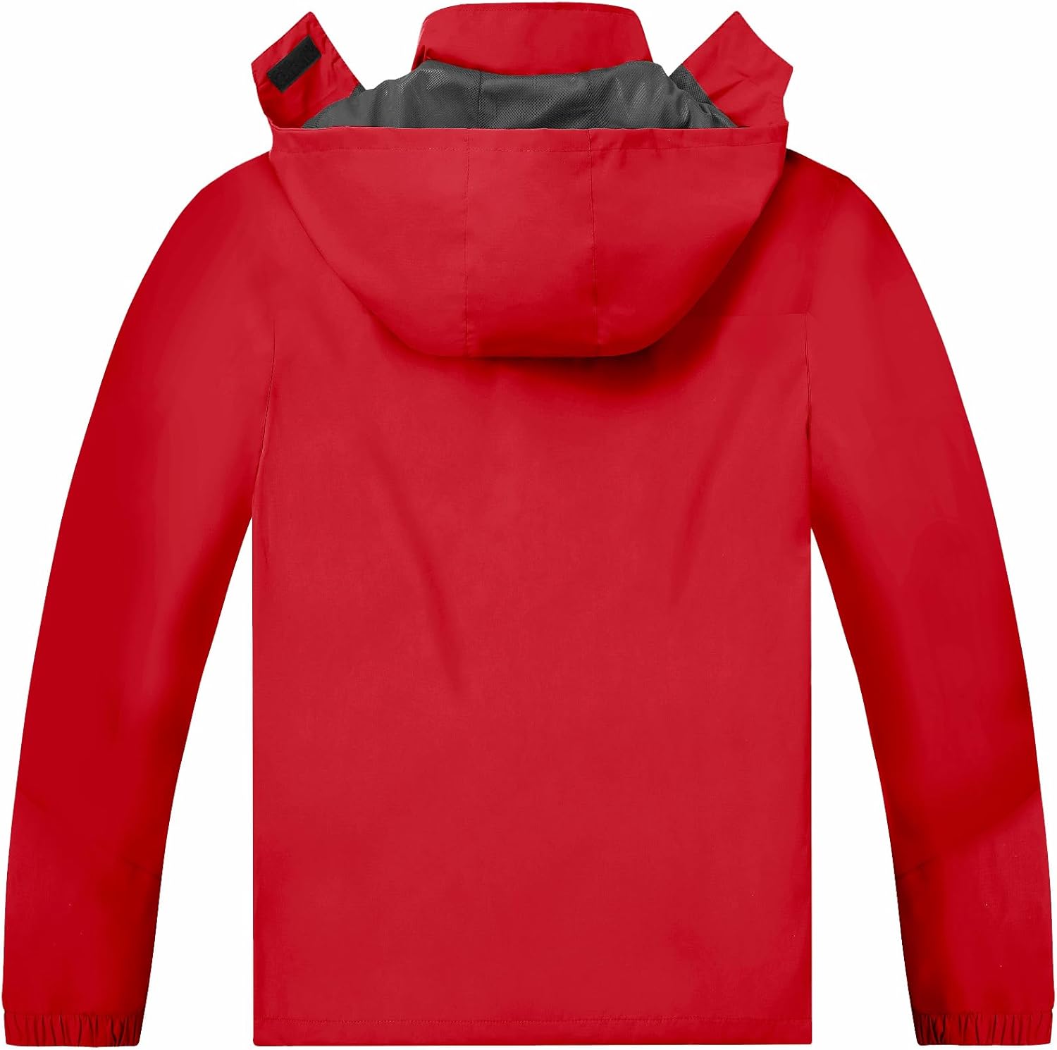 TEZO Mens Rain Jacket Waterproof with Hooded Hiking Coat Lightweight Windbreaker