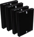 PUREBURG Replacement Filter Compatible with ECOSELF HAP602 HAP602WF Air Purifiers,4-Pack H13 HEPA Activated Carbon 3-Stage Filtration Air Clean Dust VOCs