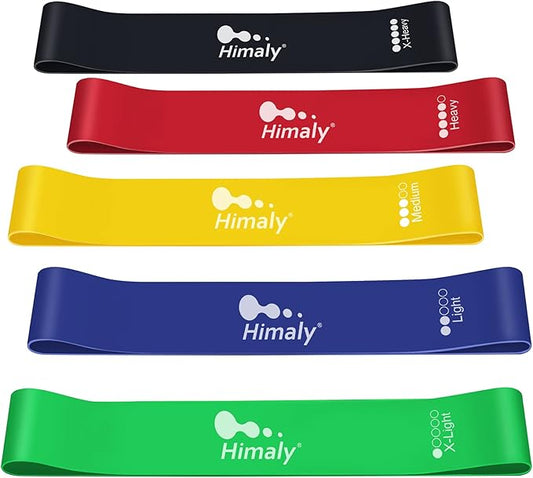 Himaly Anti-Break Resistance Band, Elastic Exercise Band, Hand and Ankle Straps, Indoor and Outdoor Fitness, Portable Resistance Band, Whole Body Exercise-FlexoryFit
