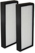 PUREBURG F1702HE Replacement Filter Compatible with Hunter HT1702 10200 Air Purifier, Part F1702HE/2 (30612), 2-Pack H13 HEPA Activated Carbon 2-in-1