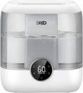Dreo 6L Humidifiers for Bedroom, Quiet Supersized Cool Mist Ultrasonic Humidifier with Diffuser, 60 Hour Runtime for Home, Nursery, Plant, Gray