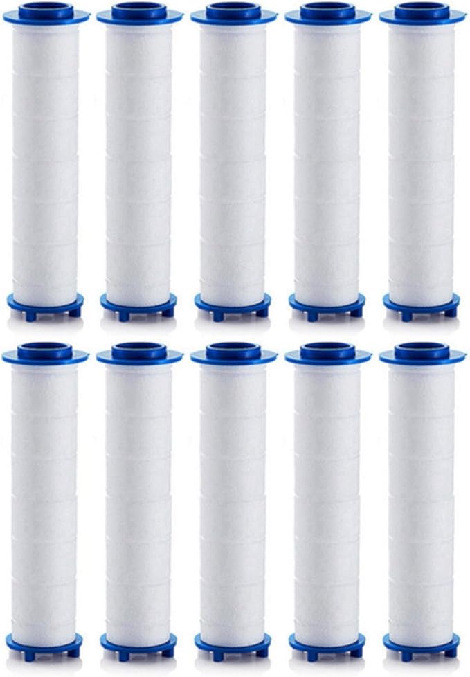 Showerhead Filters, 10 Pcs, Ion Shower Drops Head Filter, PP Cotton Filtered Shower Handheld, Filter Element Multiple Specifications, Suitable for Different Models of Shower Heads (White, 9cm/3.54in)