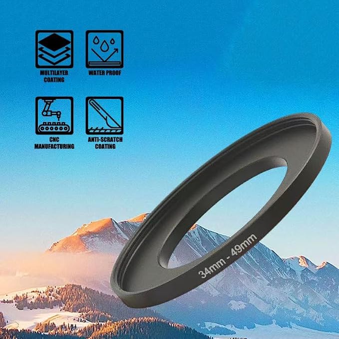 YAMAFOO 37mm to 62mm Step-Up Ring/Step Down Rings Filter Adapter - Image 4