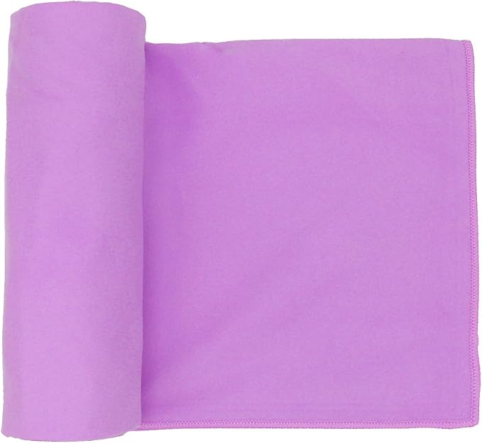 Eunzel Hot Yoga Towel Non Slip Yoga Mat Towel Non-Slip Sweat Absorbent Microfiber Towel for Hot Yoga, Pilates and Workout 72" x 26.5", Purple-FlexoryFit
