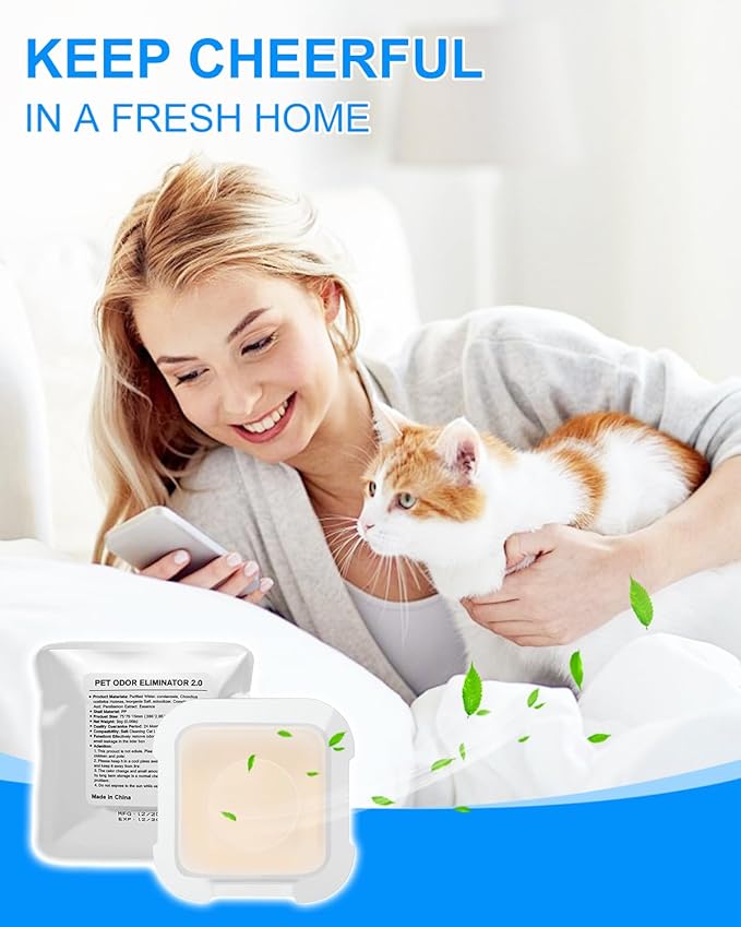 6-Pack N50 Odor Eliminator 2.0 Compatible with PuraMax 2, PuraMax & MAX PRO Automatic Self Cleaning Litter Box, Upgraded Pet Cat Litter Deodorizer for Home Toilet Odor Control