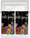 Spring Flowers Kitchen Curtains 45 Inches length, Watercolor Country Colorful by Unknown