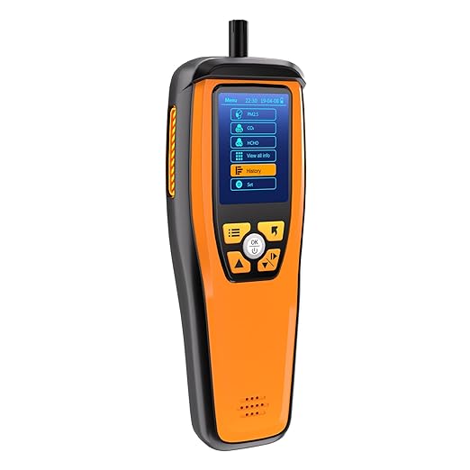Temtop Air Quality Monitor CO2 Detector Professional Carbon Dioxide PM2.5 PM10 Formaldehyde Temperature and Humidity Monitor w/Audio Alarm Data Export (M2000 2nd)