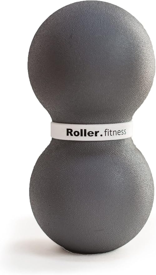 Infinity Roller, Peanut Foam Roller, Large 8-Inch Double Massage Ball Exercise Roller (Gray - Soft)-FlexoryFit