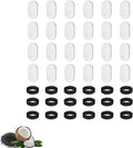 NISPIRA PLWF003 PLWF006 Stainless Steel Cat Water Fountain Activated Charcoal Water Filter Kit Replacements with Spongies For Petlibro 67oz/2L 101oz/3L, Tomxcute 108oz/3.2L 135oz/4 L Pet, 24 Pack
