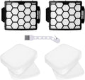 Vacuum Filter for Shark, Filters Replacement for Shark Performance Lift Away UV850 UV900 DuoClean Upright Vacuum, Part #XHF320 & XFFK602UKT, 2 HEPA Filters and 2 Foam & Felt Filters