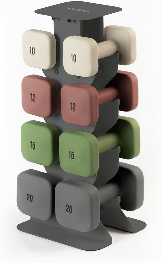 SafeGrip Dumbbells, Anti-Slip, Anti-Roll, Thick Handles, Free Weights, Square Dumbbells for Secure Workouts at Home, Weightlifting, and Personal Training-FlexoryFit
