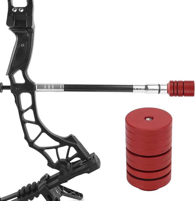 VBESTLIFE Archery Bow Stabilizer Weight Kit, Detachable Aluminum Alloy Counterweight Kit for Recurve Bow and Compound Bow