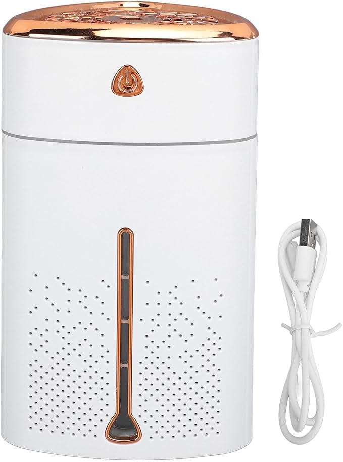 VGEBY Rechargeable Mini Humidifier,1000ml Ultrasound Touch Button USB Humidifier Desktop Humidifier Humidifiers for Bedroom Car Office Travel (White), VGEBYb0oz4tfc25-11