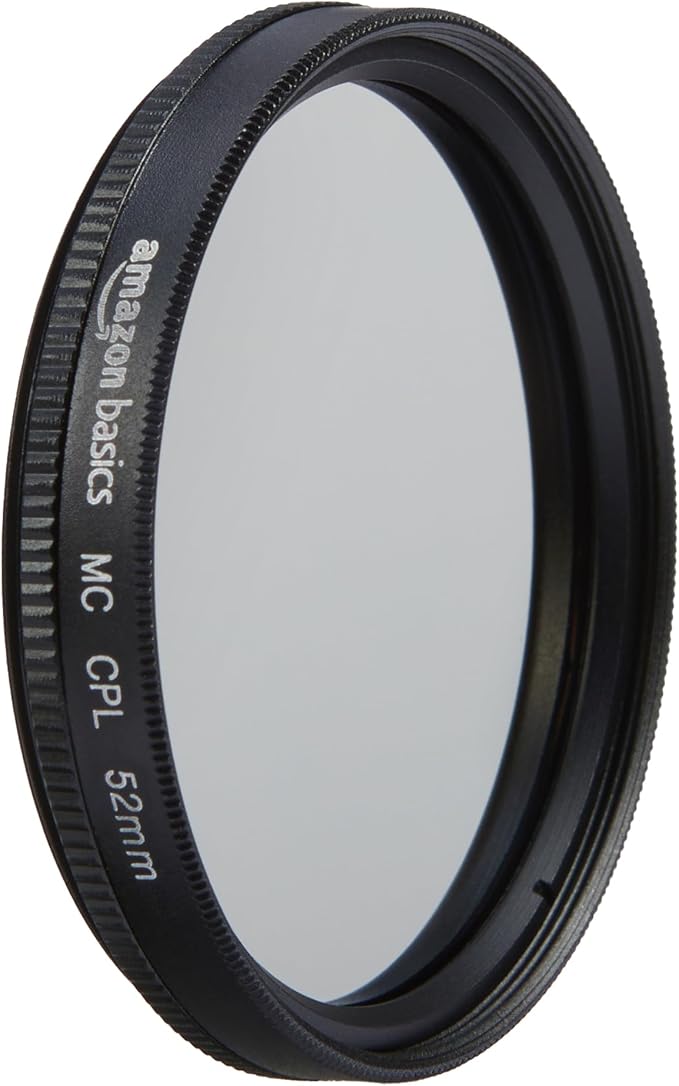 Amazon Basics Circular Polarizer Camera Lens Filter - 52 mm