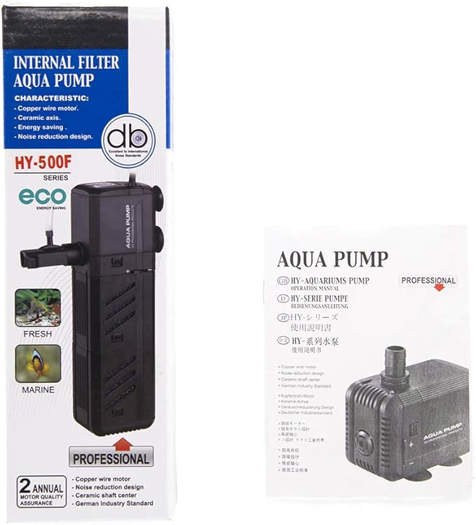 MQ 400GPH Submersible Water Pump (1500L/H, 15W) with Filters and Water Nozzles, Ultra Quiet for Aquarium, Fish Tank, Pond, Fountain, Hydroponics