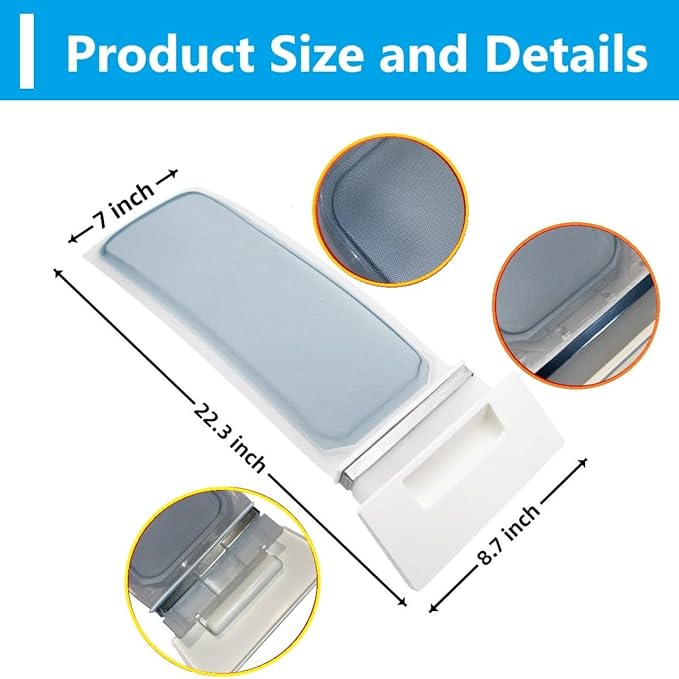 8558459 Dryer Lint Screen replacement fits for Whirlpool Maytag Kenmore Roper 8557882, 8559787, 8565972, AP6023930, ER8557882, PS898444, PS11757278, W10641634, and W10717210.
