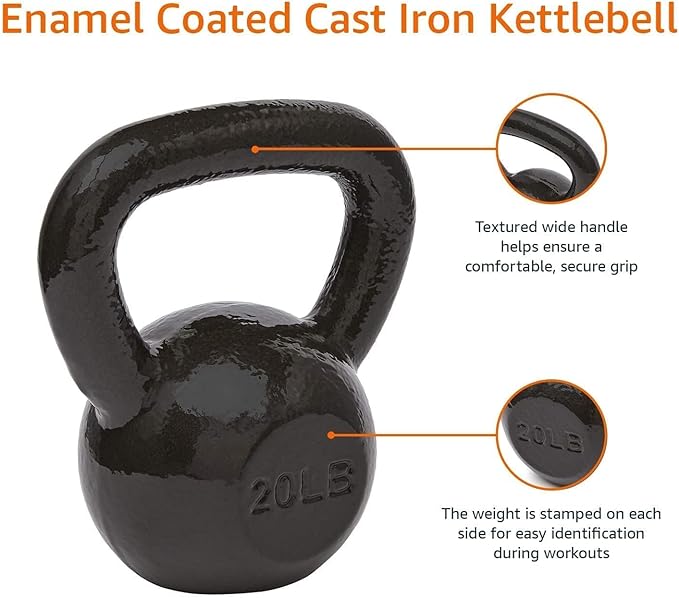 Amazon Basics Cast Iron Kettlebell-FlexoryFit