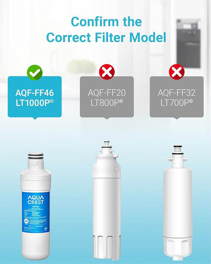 AQUA CREST LT1000PC ADQ747935 MDJ64844601 Refrigerator Water Filter, Replacement - Image 3