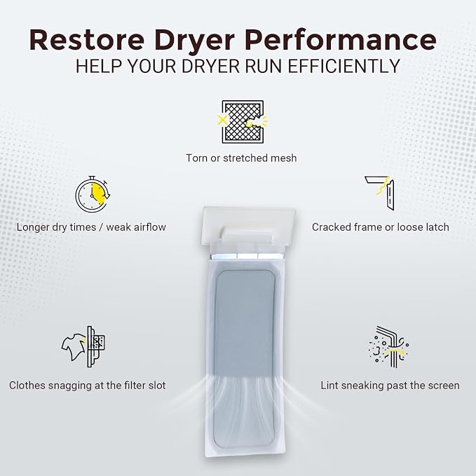 WED4815EW1 WED4800BQ1 WED4800XQ0 WED4900XW0 RED4400VQ0 Dryer Lint Filter | - Image 5