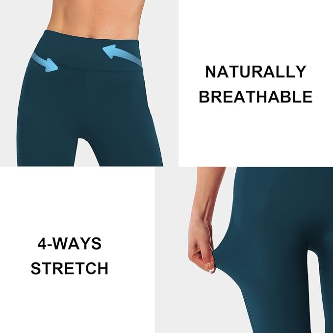 DIBAOLONG Womens High Waist Yoga Pants Cutout Ripped Tummy Control Workout Running Yoga Skinny Leggings-FlexoryFit