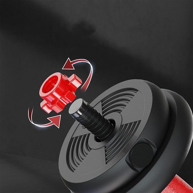 Adjustable Dumbbell Set, 5-44 lbs Free Weight Set with Connector for Barbell, Dumbbells, Push-Up Options, Fitness Exercises for Home Gym Suitable Men/Women-FlexoryFit