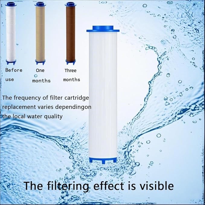 Showerhead Filters, 10 Pcs, Ion Shower Drops Head Filter, PP Cotton Filtered Shower Handheld, Filter Element Multiple Specifications, Suitable for Different Models of Shower Heads (White, 9cm/3.54in)