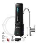 Waterdrop 10UB PRO Under Sink Water Filter, No Drilling Required, Time Reminder, with Brushed Nickel Faucet, Reduces Lead, Chlorine, Bad Taste & Odor, 11000 Gallons, Does not Lower TDS