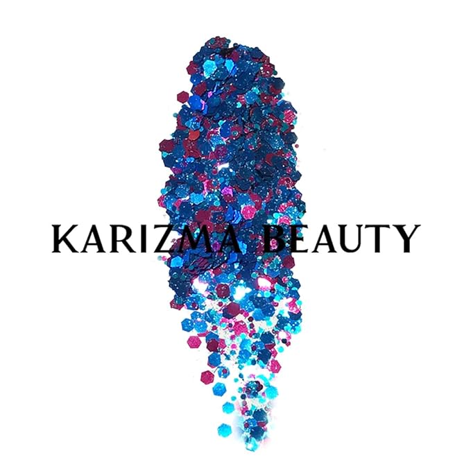 KARIZMA Mermaid Glitter - 10g Chunky Face, Hair, Eye & Body Glitter for Women. Rave & Festival Accessories-FlexoryFit