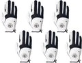 Men's Golf Glove Premium Synthetic Leather,Net Fabric,Stable Grip,Six Pack Value Left Hand Right Hand（Left is Wear on Left Hand,Right is Wear on Right Hand）