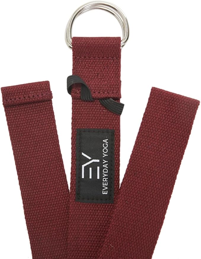 Everyday Yoga Super Strong Strap with Metal D-ring Buckle - Improve Flexibility, Stretching, and Physical Therapy Fitness.-FlexoryFit