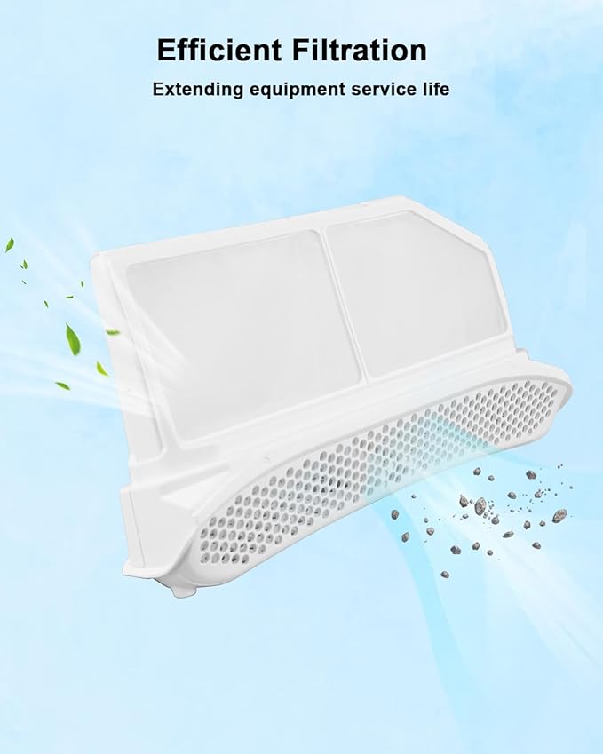 Dryer Fluff Filter Assembly Fit for Dryer, Dryer Lint Screen Replace 00752387 00753637 752387 753637 AP5984732 PS11724770