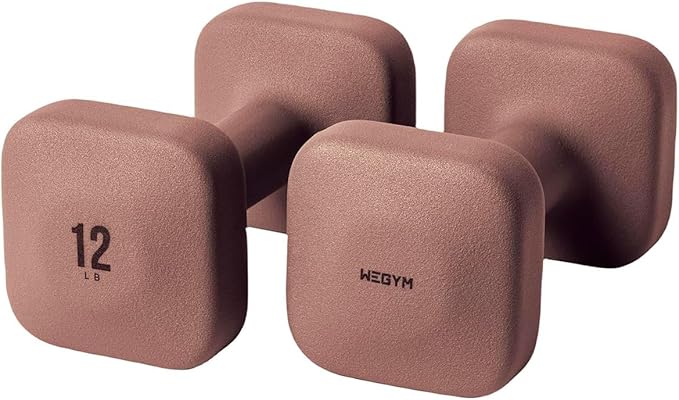 SafeGrip Dumbbells, Anti-Slip, Anti-Roll, Thick Handles, Free Weights, Square Dumbbells for Secure Workouts at Home, Weightlifting, and Personal Training-FlexoryFit
