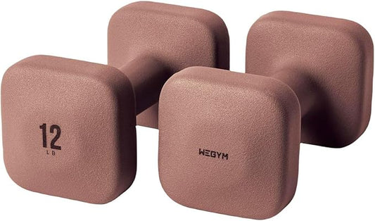SafeGrip Dumbbells, Anti-Slip, Anti-Roll, Thick Handles, Free Weights, Square Dumbbells for Secure Workouts at Home, Weightlifting, and Personal Training-FlexoryFit