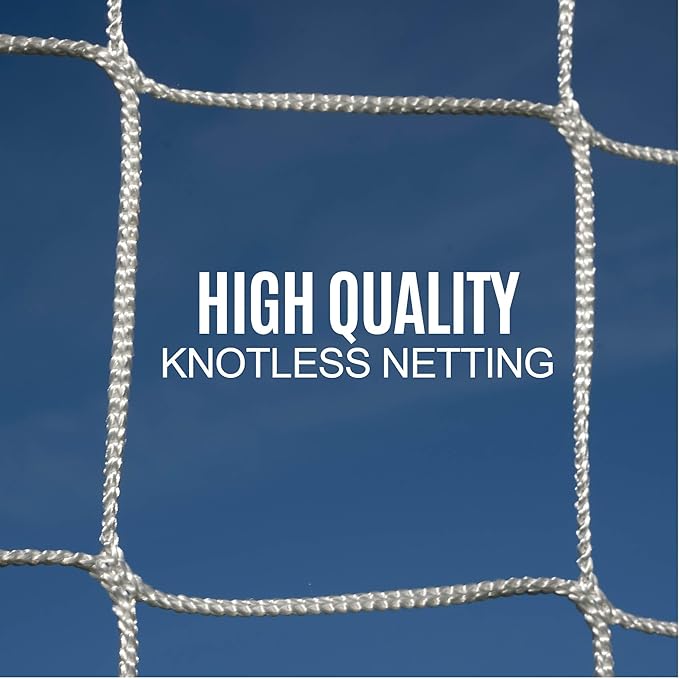 QUICKPLAY Pro Alu Training Frame - Flat Soccer Goal - Double-Sided Design - Durable Aluminum Construction - Base and Ground Stake for Multi-Surface - Available 2 Sizes Full Size Goal