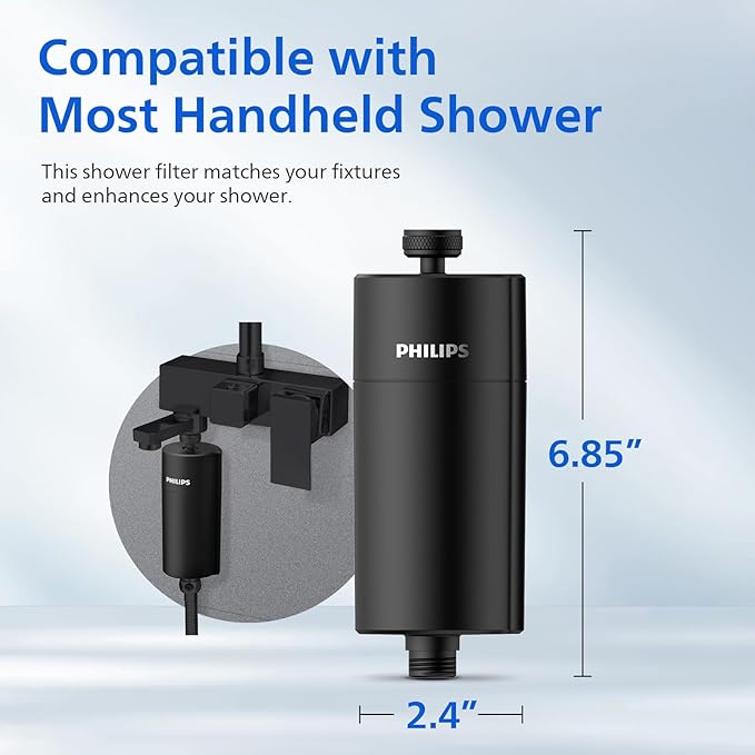PHILIPS Shower Filter for Hard Water, 3-Stage Filtration - Image 4