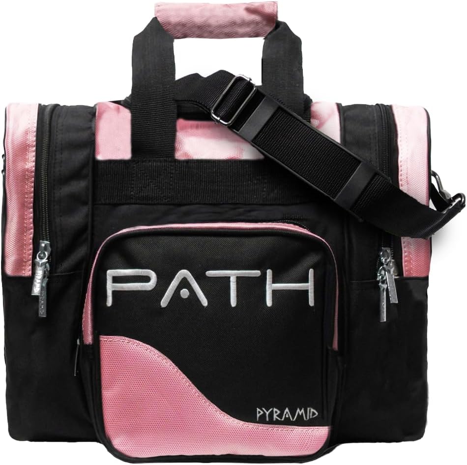 Pyramid Path Pro Deluxe Single Bowling Ball Tote - Holds One Ball, One Pair Shoes Up to Mens 15