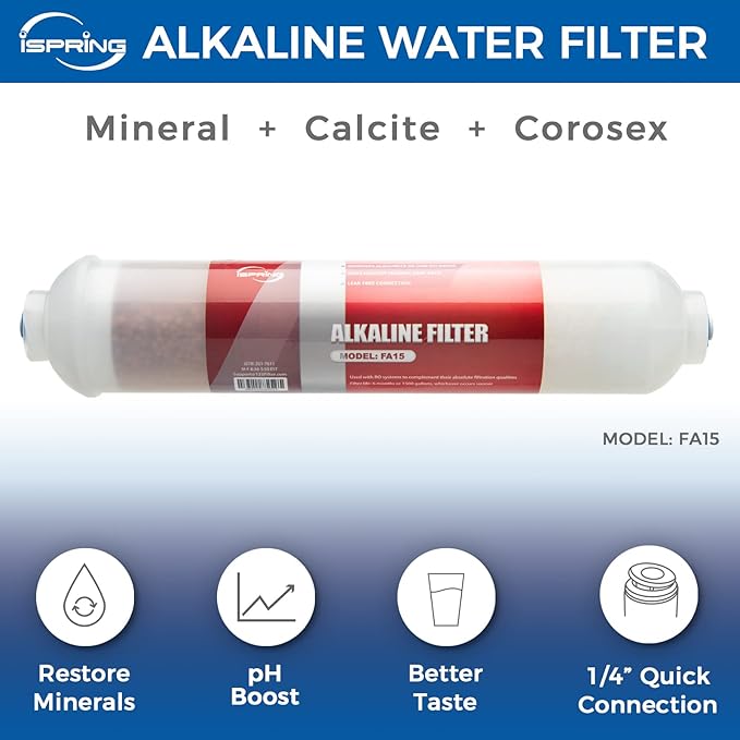 iSpring F31KU75 NSF Certified 3-Year Reverse Osmosis Water Filter Replacement Cartridge Set for 7-Stage 75 GPD RO Water Filtration Systems w/Alkaline Mineral & UV Filters Fits RCC7AK-UV, 31 Piece
