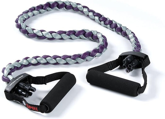 SPRI Braided Xertube Resistance Bands – Premium Exercise Band for Men & Women – Workout Equipment for Home Gym Fitness Training – Comfort Grip for Strength, Weights, and Resistance-FlexoryFit