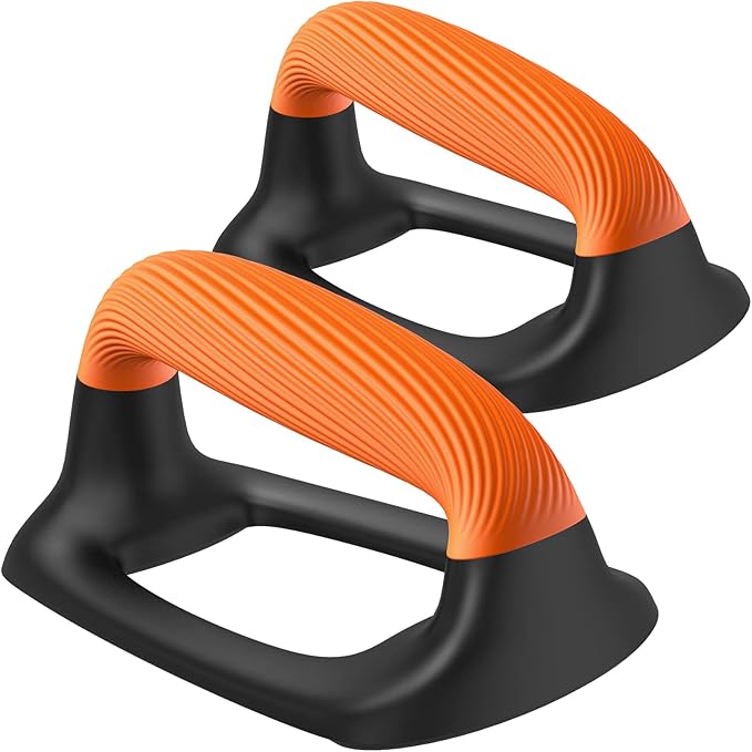 Kipika Push Up Bars, Pushup Stands With Thickened Soft Plastic Handle, Stable and Non-Slip Base, Pushup Handles Perfect for Floor Strength Training-FlexoryFit