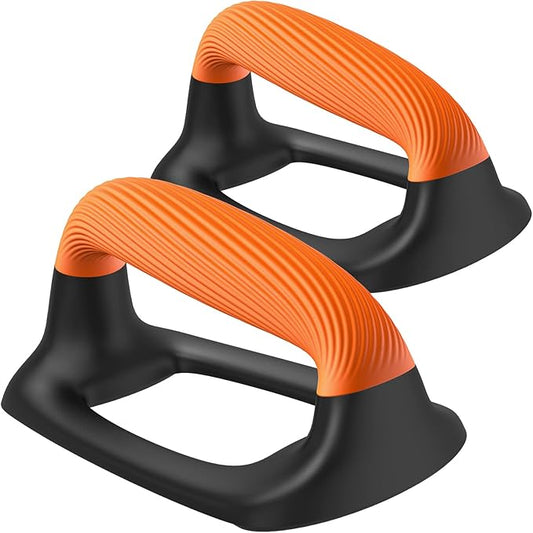 Kipika Push Up Bars, Pushup Stands With Thickened Soft Plastic Handle, Stable and Non-Slip Base, Pushup Handles Perfect for Floor Strength Training-FlexoryFit